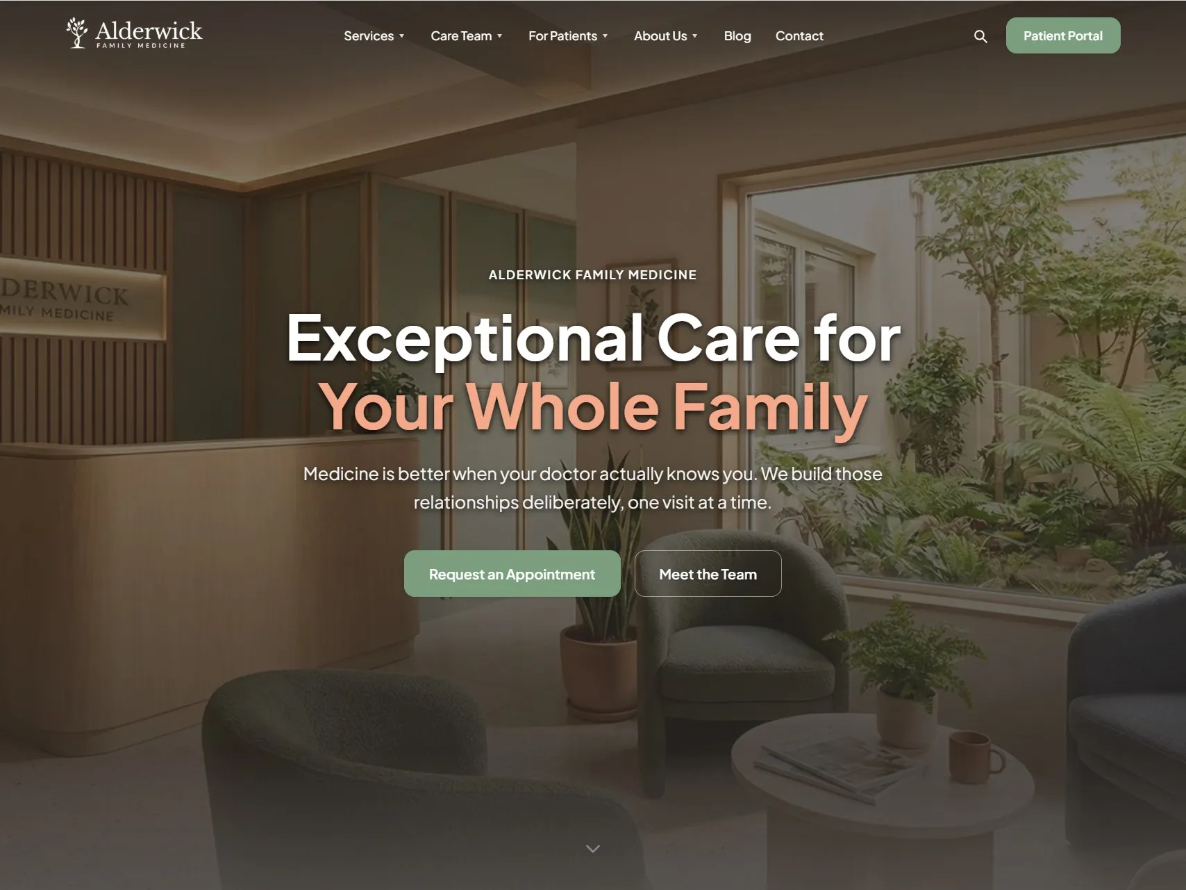 Alderwick Family Medical website - multi-provider practice demo by EMR Digital